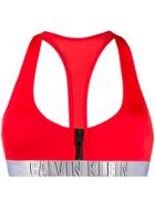 Calvin Klein Bralette Bikini Top - Red