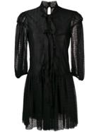Philosophy Di Lorenzo Serafini Bow Front Lace Dress - Black
