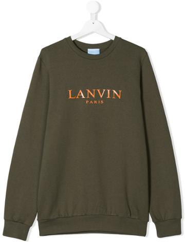 Lanvin Enfant Logo Sweatshirt - Green