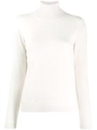 Lamberto Losani Cashmere Turtleneck Jumper - White