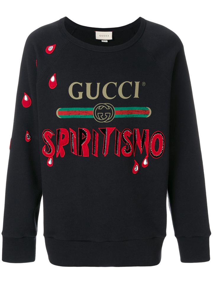 Gucci Spiritismo Logo Sweatshirt - Black