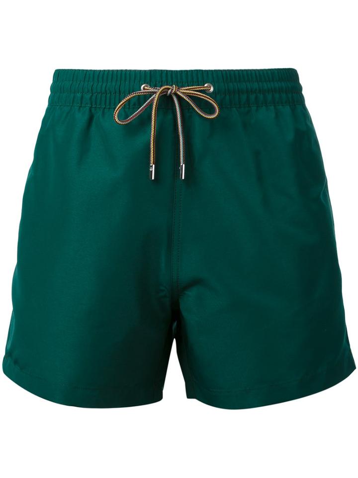 Paul Smith - Drawstring Swim Shorts - Men - Polyester/recycled Polyester - M, Green, Polyester/recycled Polyester