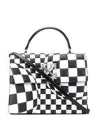 Off-white Checkered Jitney 1.0 Tote - Black