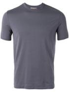 Cruciani Crew Neck T-shirt, Men's, Size: 54, Grey, Cotton/spandex/elastane