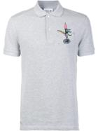 Lacoste Lacoste X Jean-paul Goude Printed Logo Polo Shirt, Men's, Size: 3, Grey, Cotton