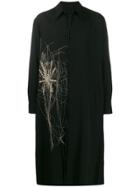 Yohji Yamamoto Midi Trench Coat - Black