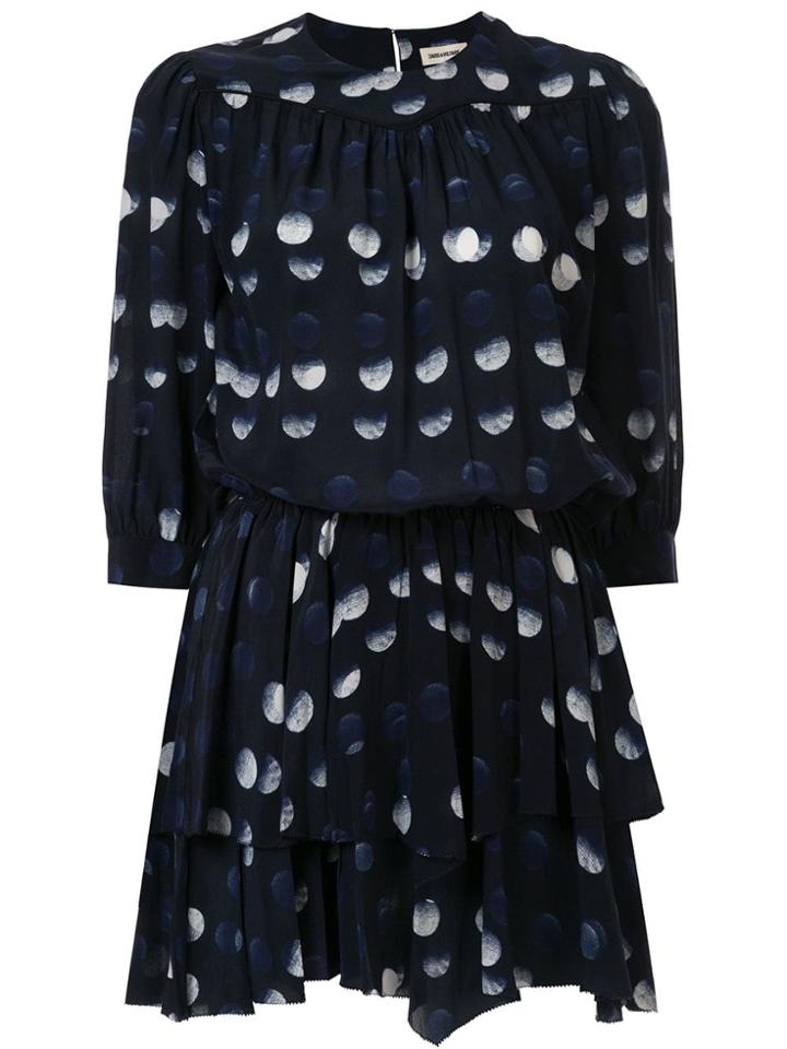 Zadig & Voltaire Rooka Dotted Dress - Blue