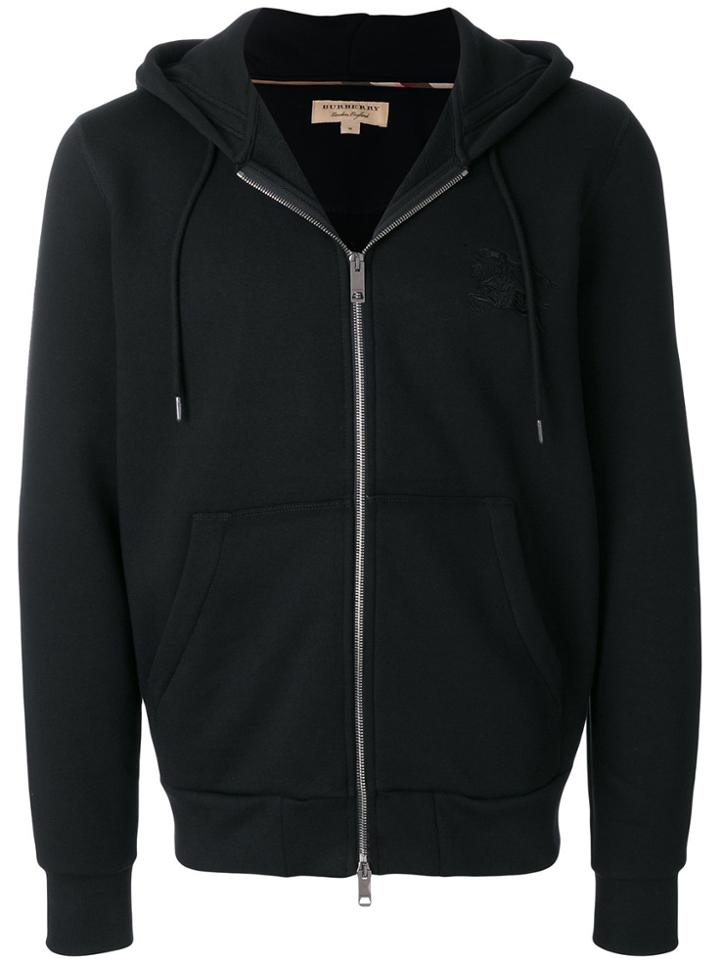 Burberry Zipped Hoody - Black