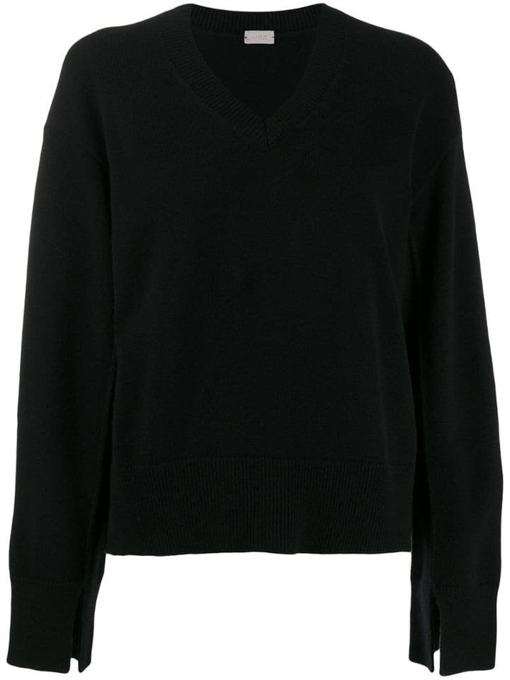Mrz V-neck Sweatshirt - Black