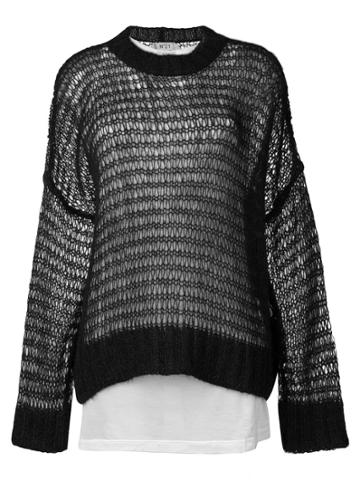No21 Oversized Layered Sweater - Black