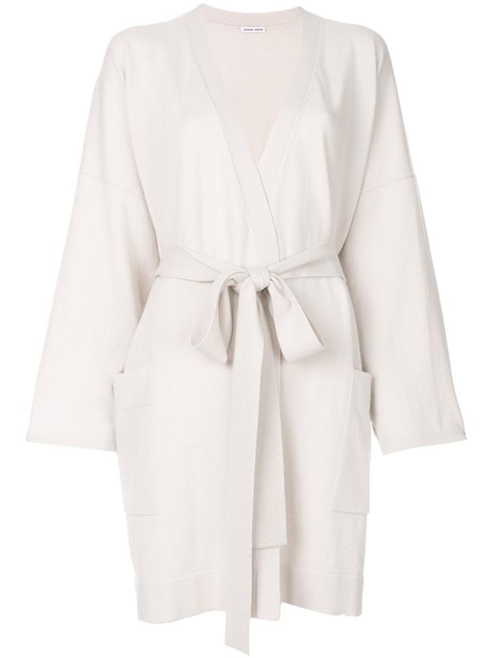 Tomas Maier Belted Cardigan - Nude & Neutrals