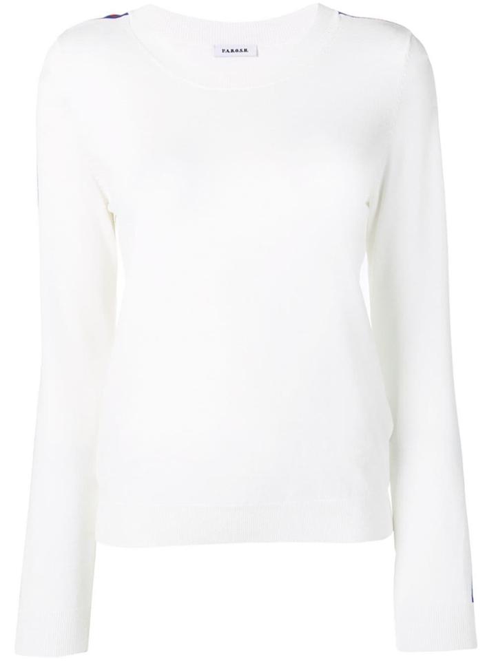 P.a.r.o.s.h. Stripe Detail Jumper - White