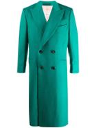 Casablanca Fitted Double-breasted Coat - Green