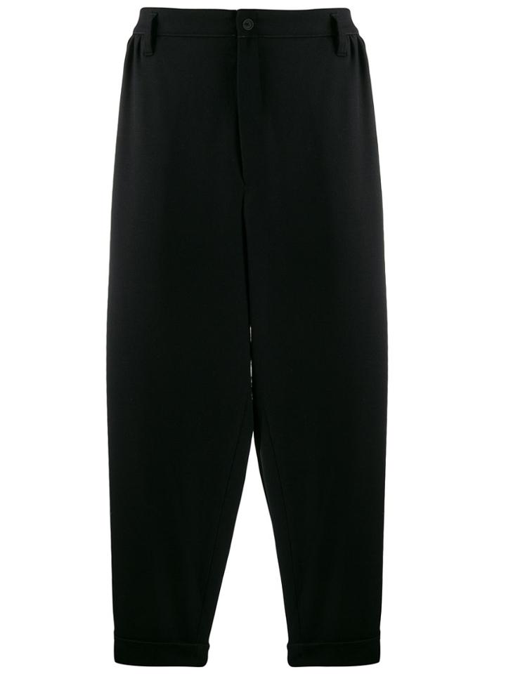 Yohji Yamamoto Oversized Tailored Trousers - Black