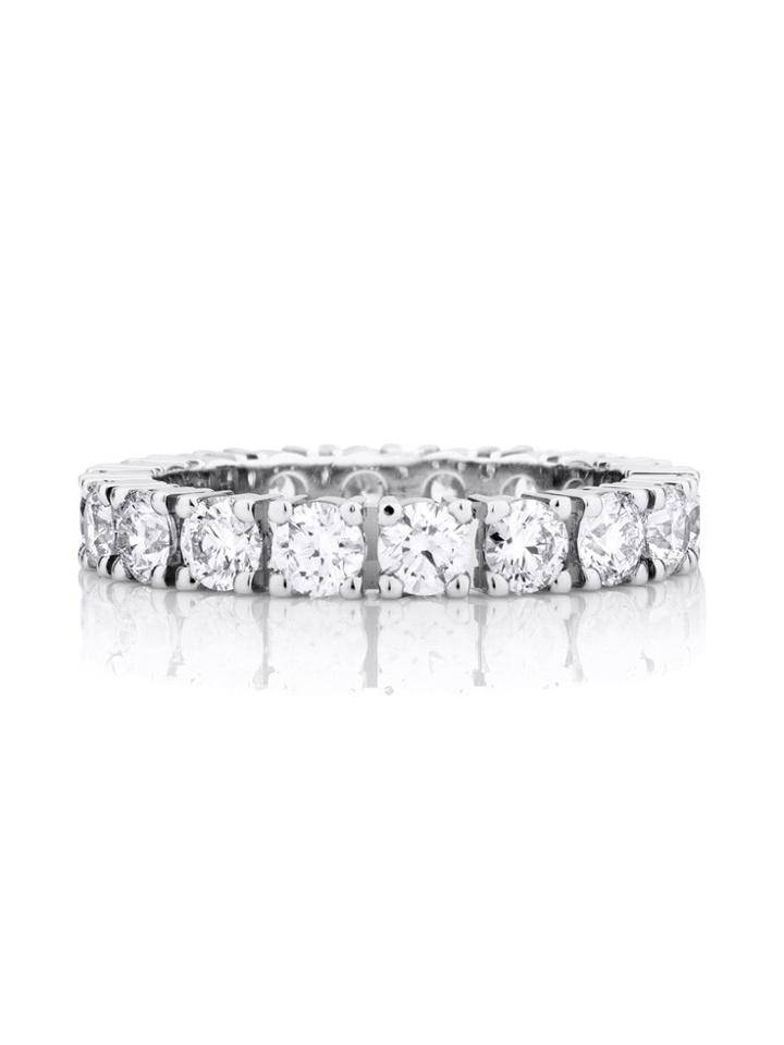 De Beers Platinum Db Classic Full Eternity Diamond 3.5mm Band -