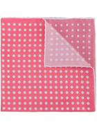 Cerruti 1881 Polka Dot Checked Scarf - Red