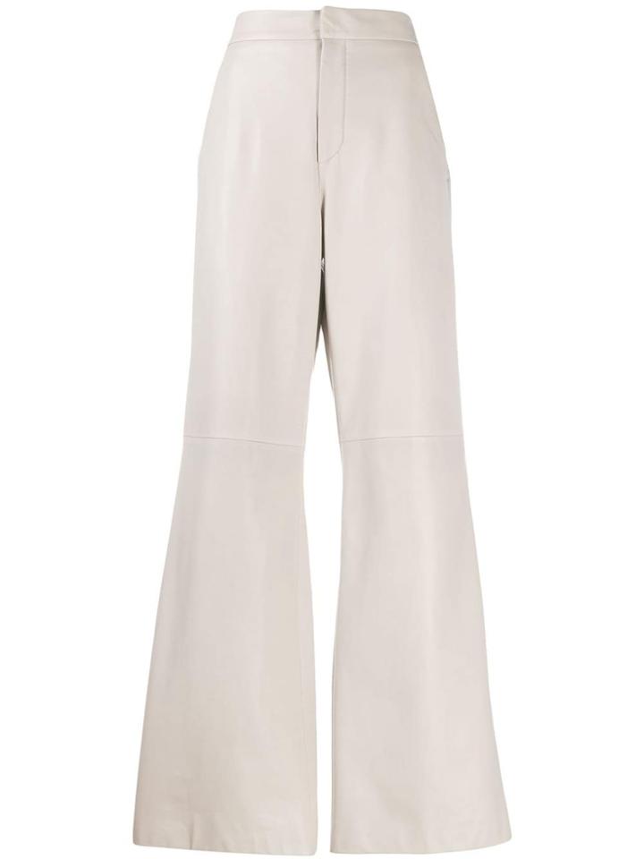 Brunello Cucinelli Flared High Waisted Trousers - Grey