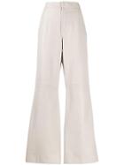 Brunello Cucinelli Flared High Waisted Trousers - Grey