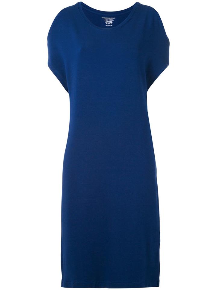Majestic Filatures - Cold Shoulder Dress - Women - Spandex/elastane/viscose - Ii, Blue, Spandex/elastane/viscose