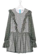 Philosophy Di Lorenzo Serafini Kids Teen Sheer Leopard Print Dress -