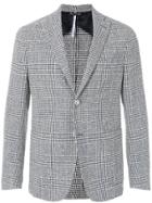 Entre Amis Checked Style Jacket - White