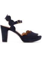 Chie Mihara Scalloped Sandals - Blue