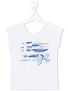 Lapin House - Bow Print Sleeveless T-shirt - Kids - Cotton/spandex/elastane - 3 Yrs, White