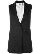 Semicouture Classic Waistcoat, Women's, Size: 44, Black, Polyester/spandex/elastane/viscose