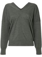 H Beauty & Youth V-neck Sweater - Grey