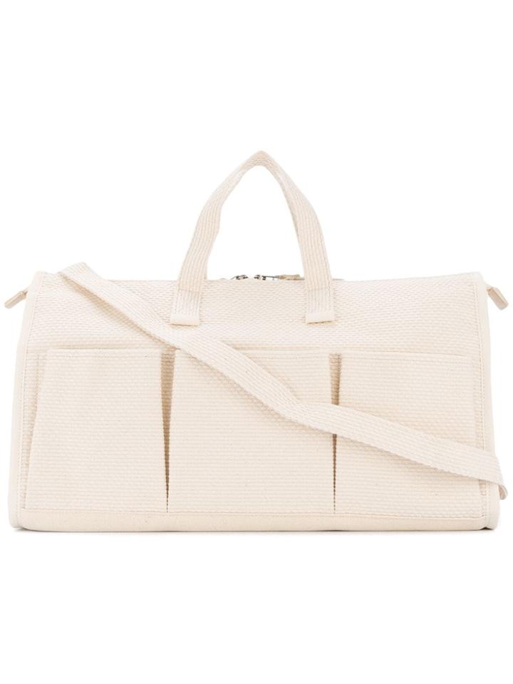 Cabas Multi-pocket Tote Bag - White