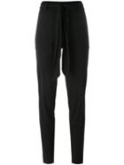 Barbara Bui Twisted Belt Skinny Trousers, Women's, Size: 40, Black, Polyamide/viscose