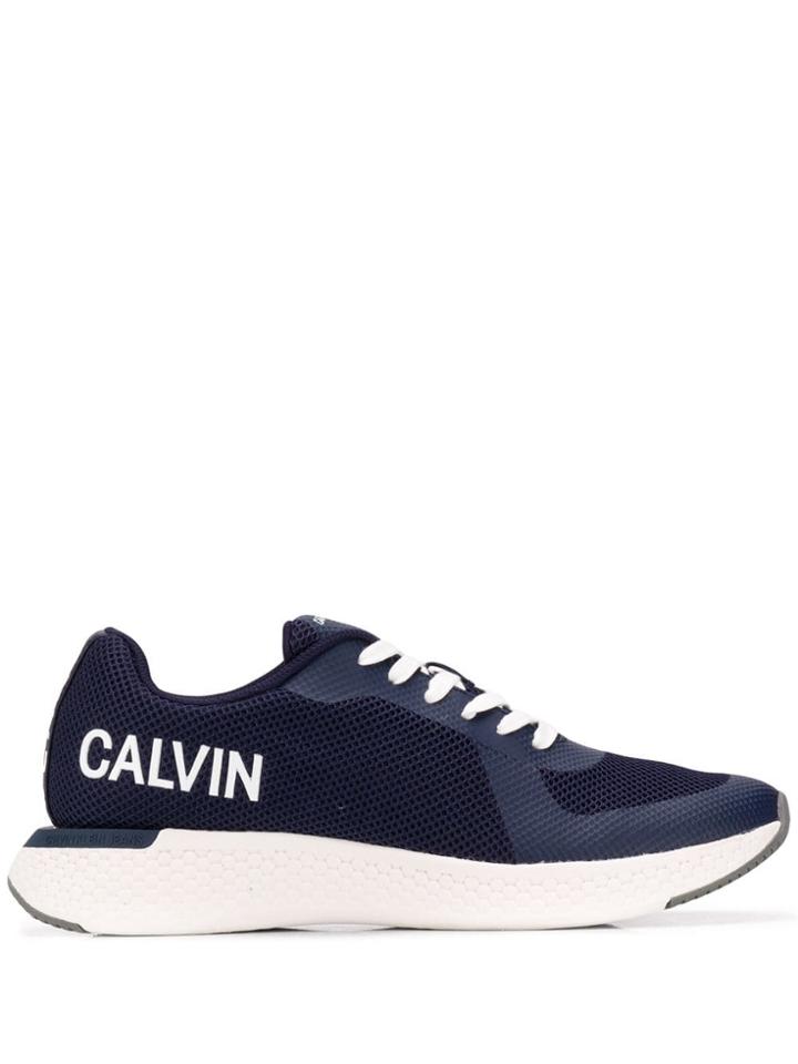 Calvin Klein Jeans Contrast Logo Sneakers - Blue