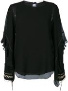 Chloé Ruffled Blouse - Black