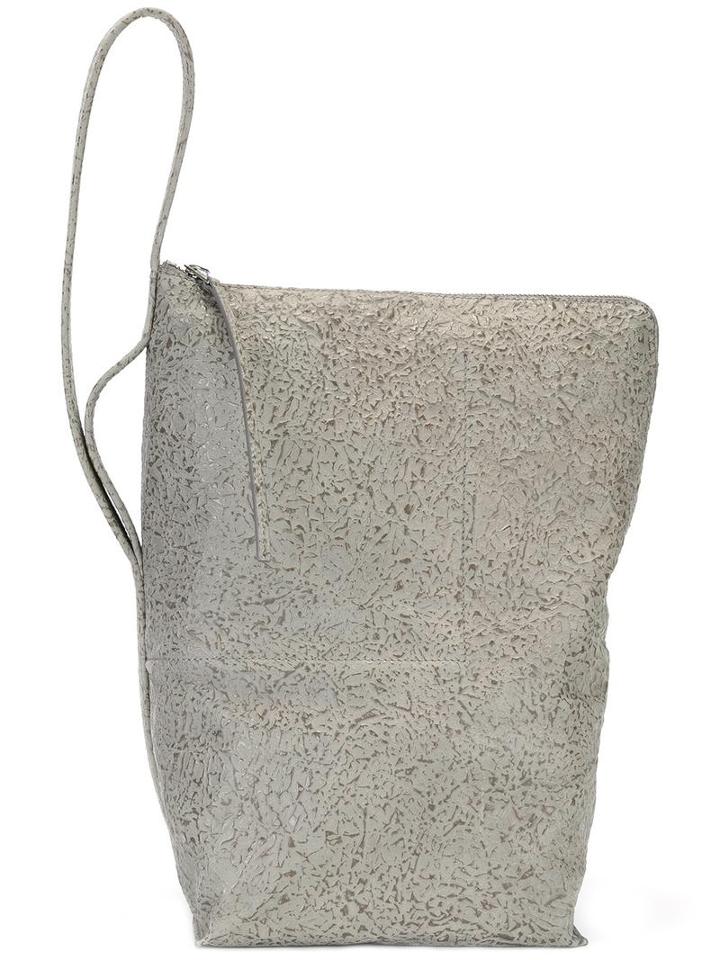Rick Owens Bucket Shoulder Bag, Women's, Grey, Calf Leather