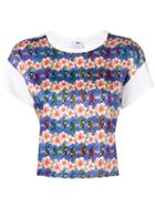 Ultràchic Printed Cropped T-shirt - White