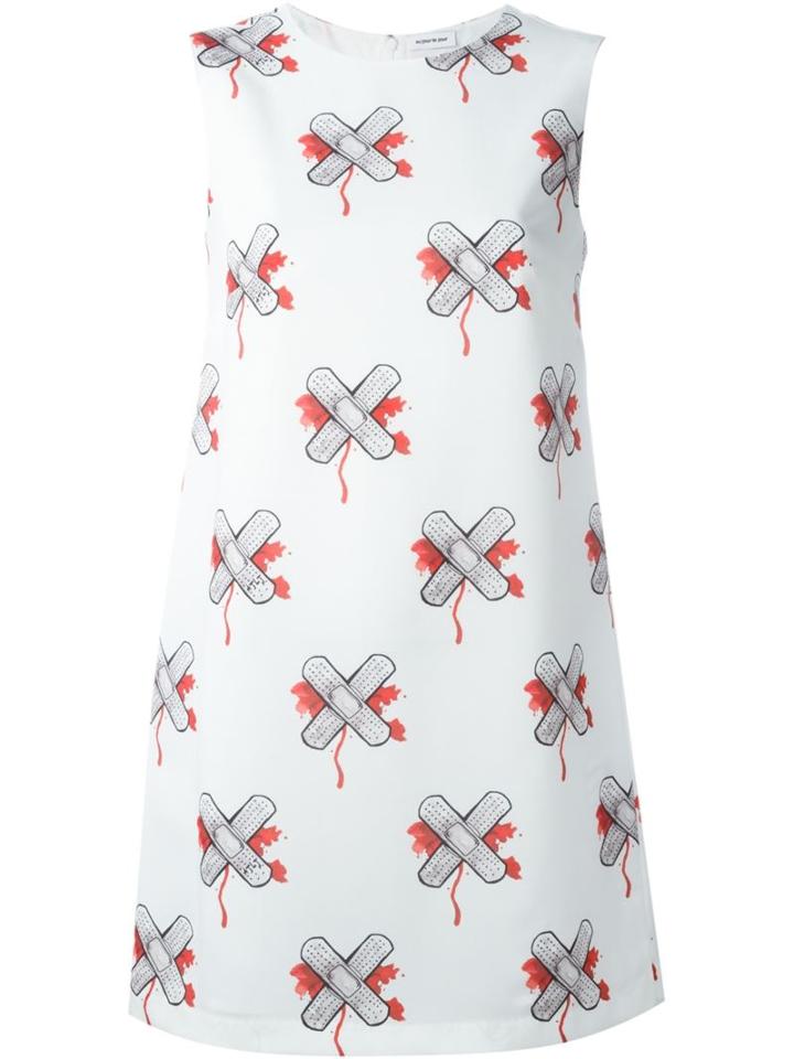 Au Jour Le Jour Shift Dress, Women's, Size: 42, White, Polyester/acetate/cupro