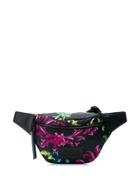 Versace Jeans Couture Baroque Print Logo Belt Bag - Black