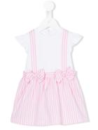 Il Gufo - Pinstriped Dress - Kids - Cotton/spandex/elastane - 12 Mth, Pink/purple