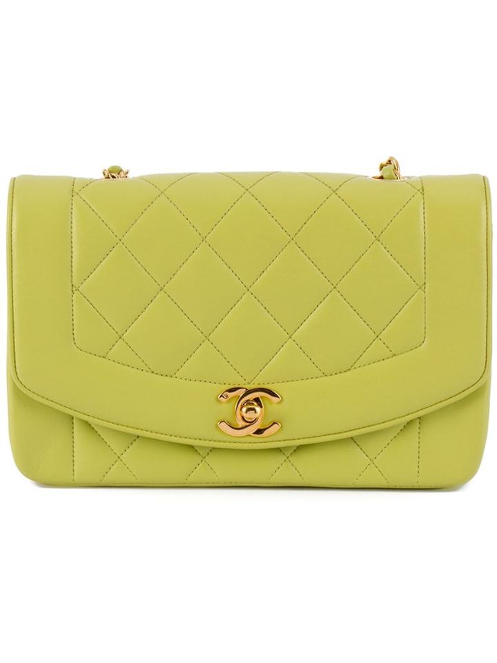 Chanel Vintage Quilted Shoulder Bag - Green