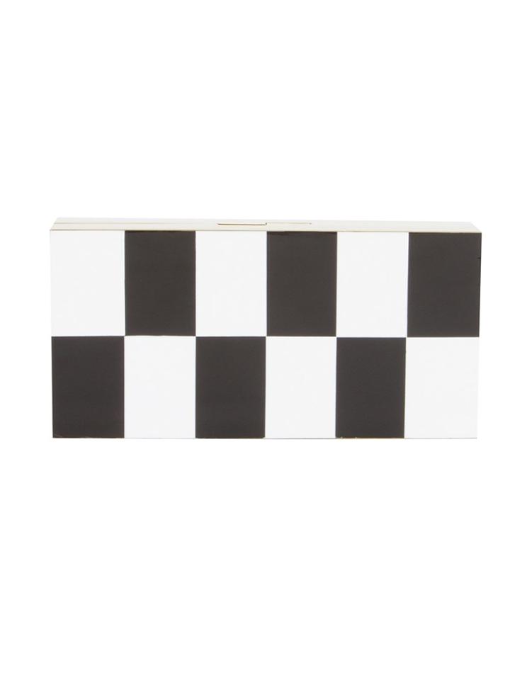 Serpui Rectangular Resin Clutch - Black