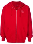 Supreme World Famous Zip Up Hooded Sweatshirt - Red