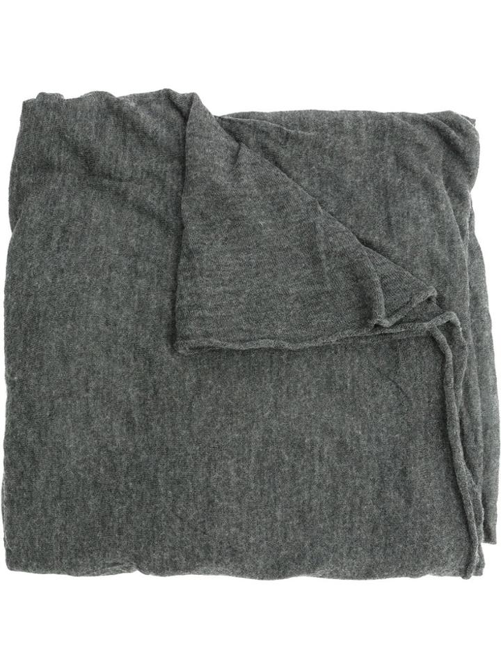 Faliero Sarti Oversized Knitted Scarf - Grey