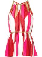 M Missoni Printed Sleeveless Blouse - Pink