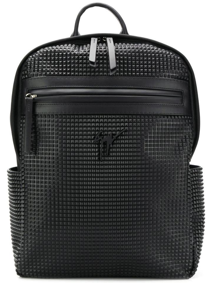 Giuseppe Zanotti Textured Backpack - Black