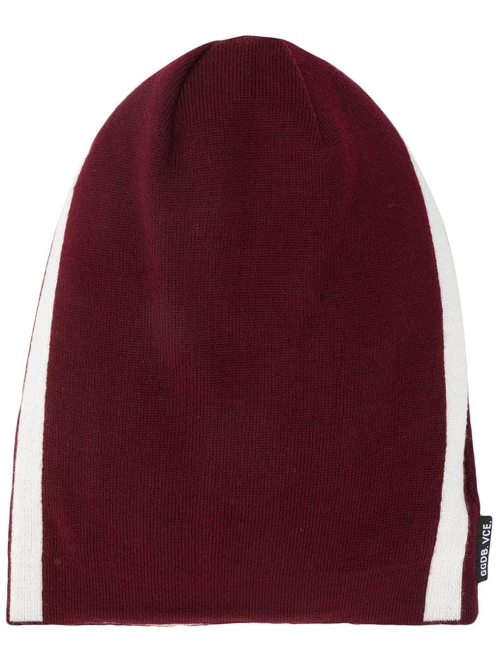 Golden Goose Deluxe Brand Side Stripe Beanie - Red