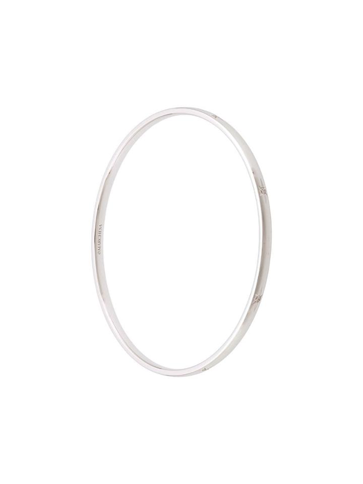 Marchesa 18kt White Gold Star Diamond Bangle