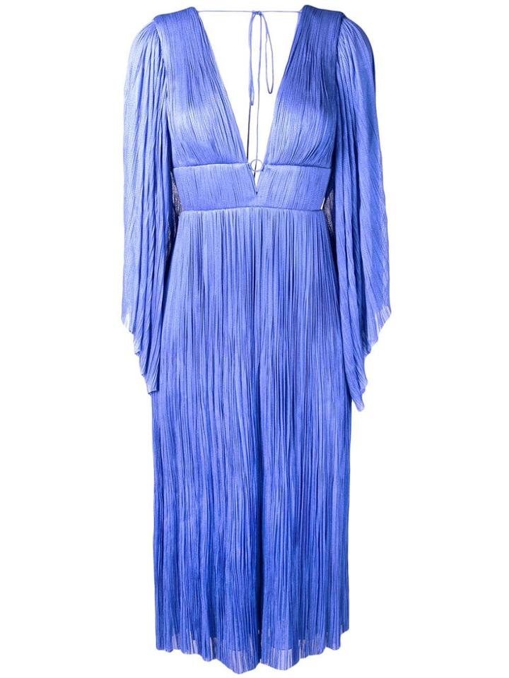 Maria Lucia Hohan Draped Midi Dress - Blue