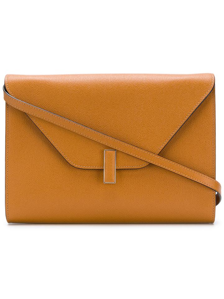 Valextra Envelope Crossbody Bag - Brown