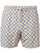 Capricode - Printed Swim Shorts - Men - Nylon - L, White, Nylon