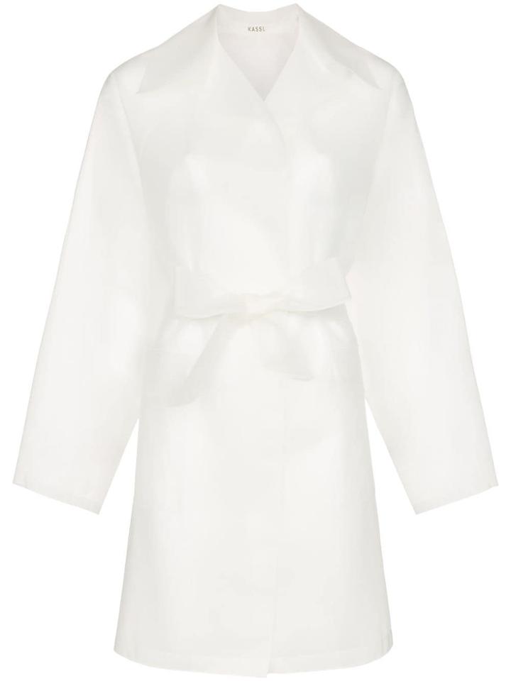 Kassl Transparent Belted Raincoat - Neutrals